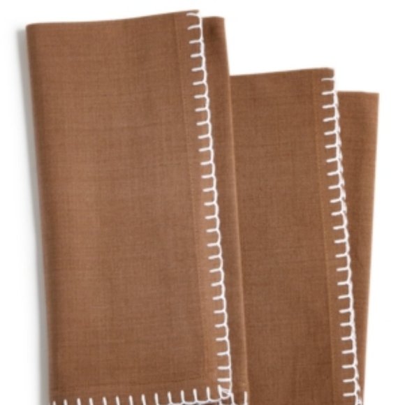 Bardwil Avery Ochre 4-Pc. Cotton Napkin Set - Picture 2 of 2